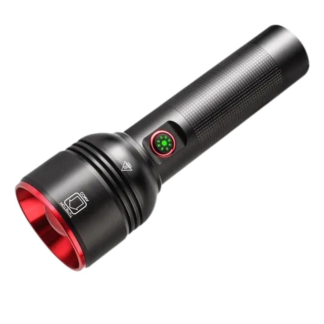 100 watt metal tasarım 1000 lümen 1000 metre zomlu el feneri or-2208