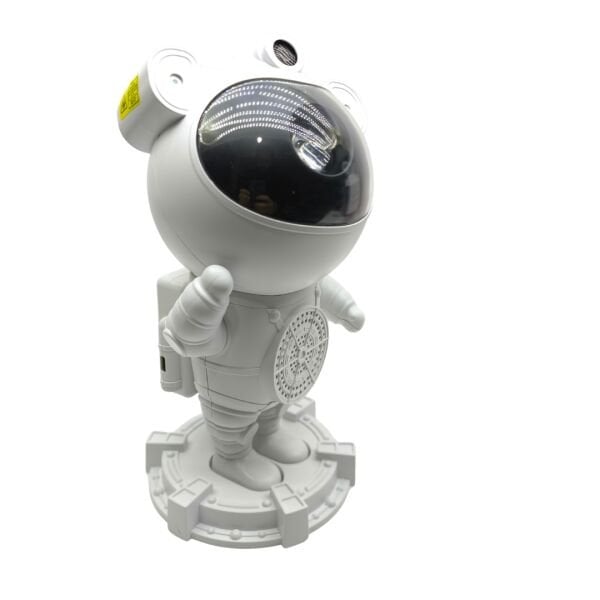 Ayıcıklı Astronot Galaksi Projektörü ve Bluetooth Hoparlörlü Yıldız Gece Lambası