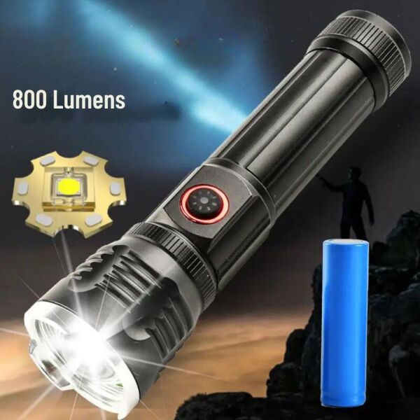 OR-2304-TG Zoomlu El Feneri - 6000K Gün Işığı, 100W Güç, 1000 Metre Işık Mesafesi