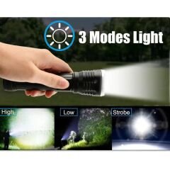 OR-2304-TG Zoomlu El Feneri - 6000K Gün Işığı, 100W Güç, 1000 Metre Işık Mesafesi