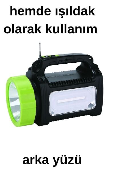 Solar Şarjlı Kamp ve Acil Durum Lambası – Radyo, Bluetooth, Müzik Çalar aydınlatma seti