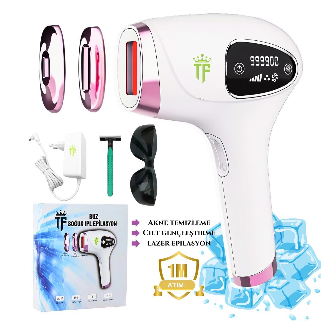 Trend Farma Soğuk Buz İpl Lazer Epilasyon Cihazı - 999.999 Atım,  Ağrısız buz lazer