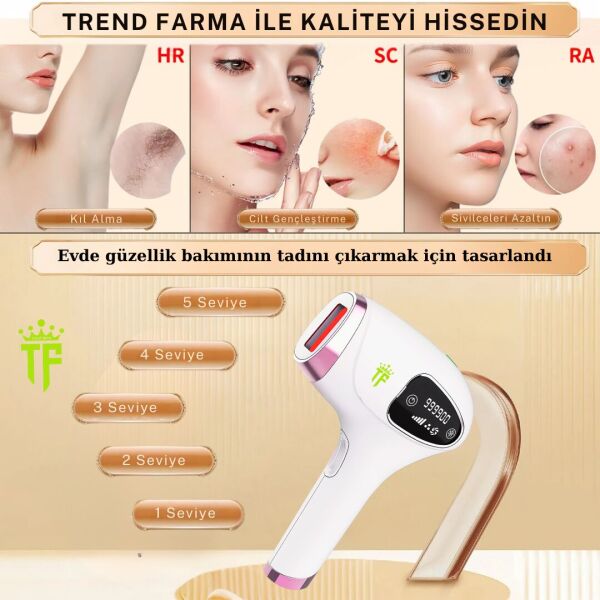 Trend Farma Soğuk Buz İpl Lazer Epilasyon Cihazı - 999.999 Atım,  Ağrısız buz lazer