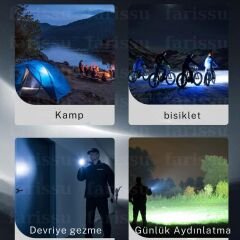 ONELİGHT zomlu flaşörlü full metal tasarım el feneri