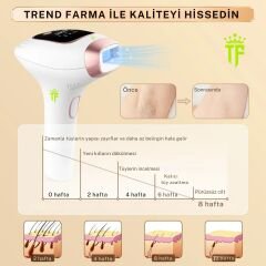Trend Farma Soğuk Buz İpl Lazer Epilasyon Cihazı - 999.999 Atım,  Ağrısız buz lazer