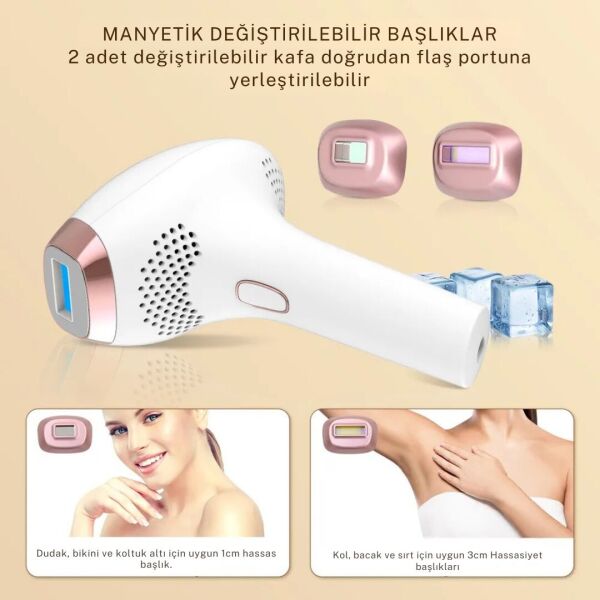 Trend Farma Soğuk Buz İpl Lazer Epilasyon Cihazı - 999.999 Atım,  Ağrısız buz lazer