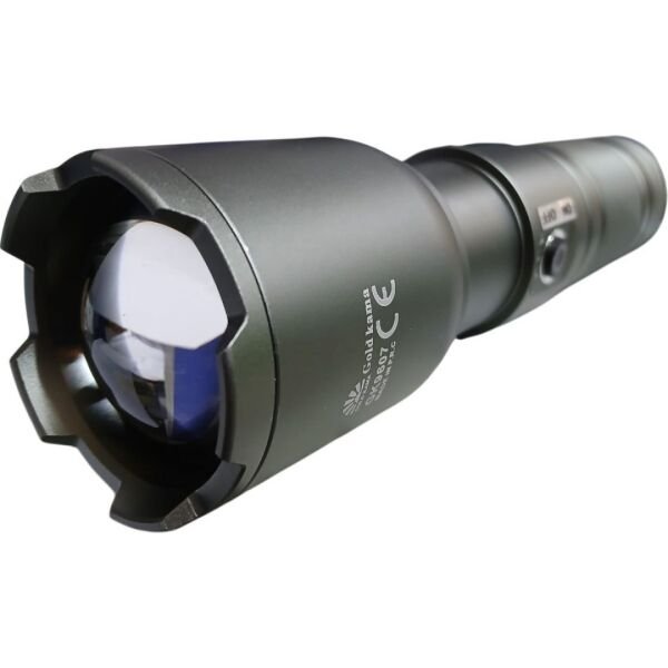 GK-9607 Profesyonel El Feneri | 100W 10.000 Lümen | 7200 Mah, 2200 M Menzil, Zoomlu