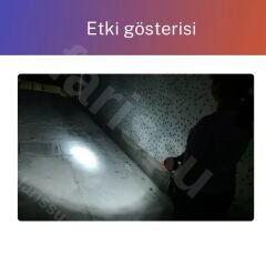 Gold Kama Uzun Mesafeli 15 Ledli Şarjlı El Feneri GK7775 - Kamp, Avcı, Balıkçı Feneri, Çadır Lambası