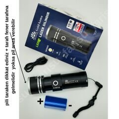 Gold Kama ultra güçlü 100 watt full metal tasarım el feneri