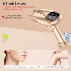 Evde Kullanıma Uygun Kablolu IPL buz  Lazer Epilasyon Cihazı son teknoloji TF-002 beyaz