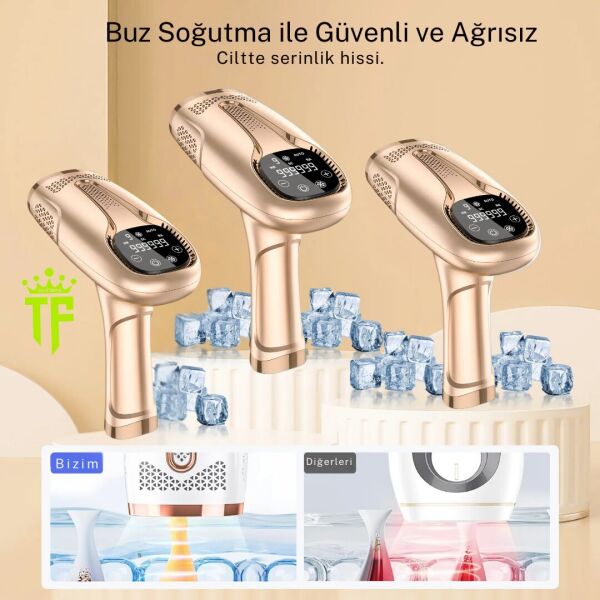 Evde Kullanıma Uygun Kablolu IPL buz  Lazer Epilasyon Cihazı son teknoloji TF-002 beyaz