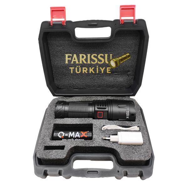 PS-4500 Profesyonel Lazer El Feneri - 190W 19000 Lümen Uzun Menzilli Şarj Edilebilir 32000 mAh)