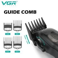 Profesyonel Şarjlı Saç Kesme Makinesi V-269 - LED Ekran, 9000 RPM Motor, DLC Kaplı Bıçaklar