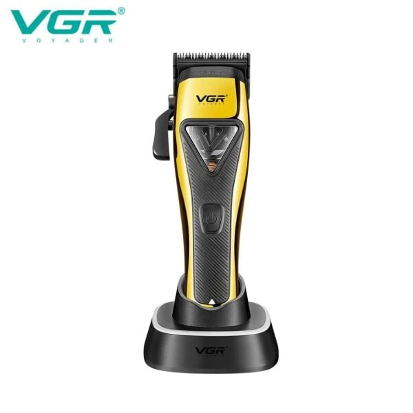 VGR V-015 Profesyonel Şarjlı Saç Kesme Makinesi - 9000 RPM Motor, DLC Kaplama Bıçak, LED Ekran