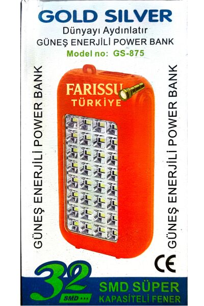 Gold Silver GS-875 Güneş Enerjili Power Bank