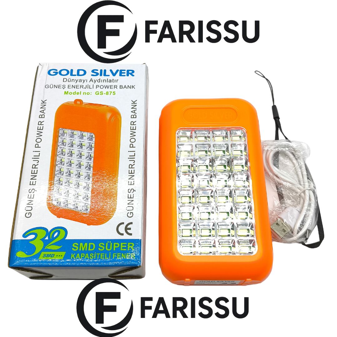 Gold Silver GS-875 Güneş Enerjili Power Bank