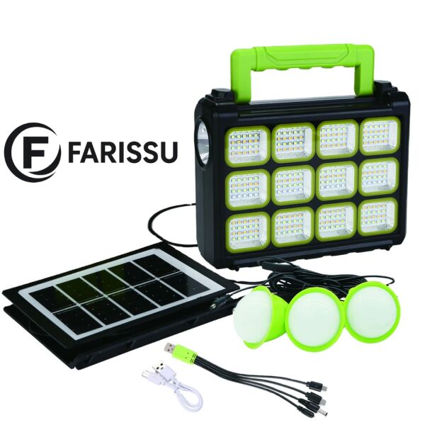 DT-919P Bluetooth ve Radyolu Solar Kamp Lambası ve Aydınlatma Kiti
