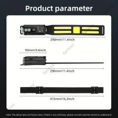 Ultra-Parlak LED + COB Şarj Edilebilir Kafa Feneri – Hareket Sensörlü, Ayarlanabilir Işın, Hafif ve Dayanıklı Tasarım
