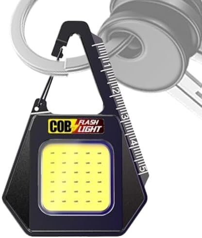 Manyetik Şarjlı Taşınabilir Üçgen Anahtarlık Işığı | 500 mAh Çok Fonksiyonlu Çalışma Lambası