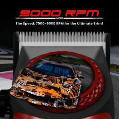 VGR V-001 Profesyonel  Berberler için Karbon Çelik Bıçak Saç Kesme Makinesi 9000RPM, LED Ekran Kırmızı