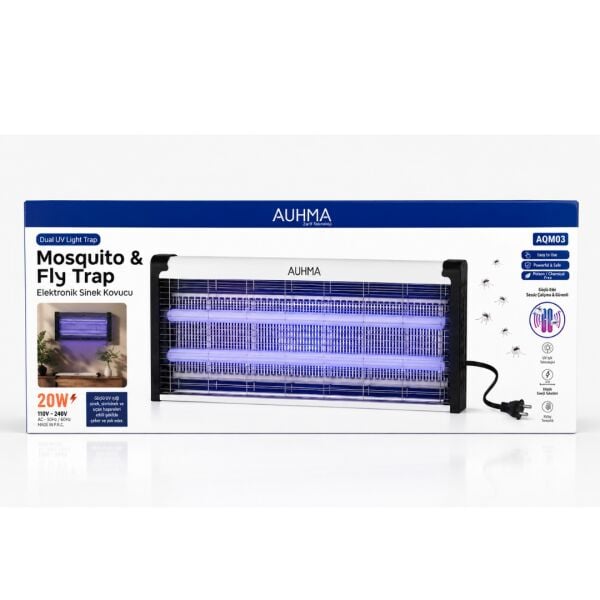AUHMA AQM03 20W Elektronik Sinek ve Sivrisinek Kovucu Tuzağı