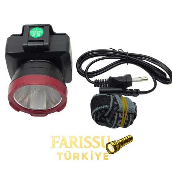 Gold Silver GS-5032A 5W Şarj Edilebilir LED Kafa Feneri Lambası - 600 Metre Uzun Menzilli