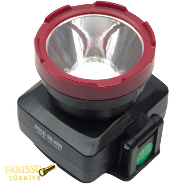 Gold Silver GS-5032A 5W Şarj Edilebilir LED Kafa Feneri Lambası - 600 Metre Uzun Menzilli
