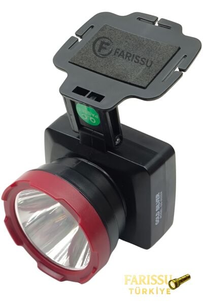 Gold Silver GS-5032A 5W Şarj Edilebilir LED Kafa Feneri Lambası - 600 Metre Uzun Menzilli