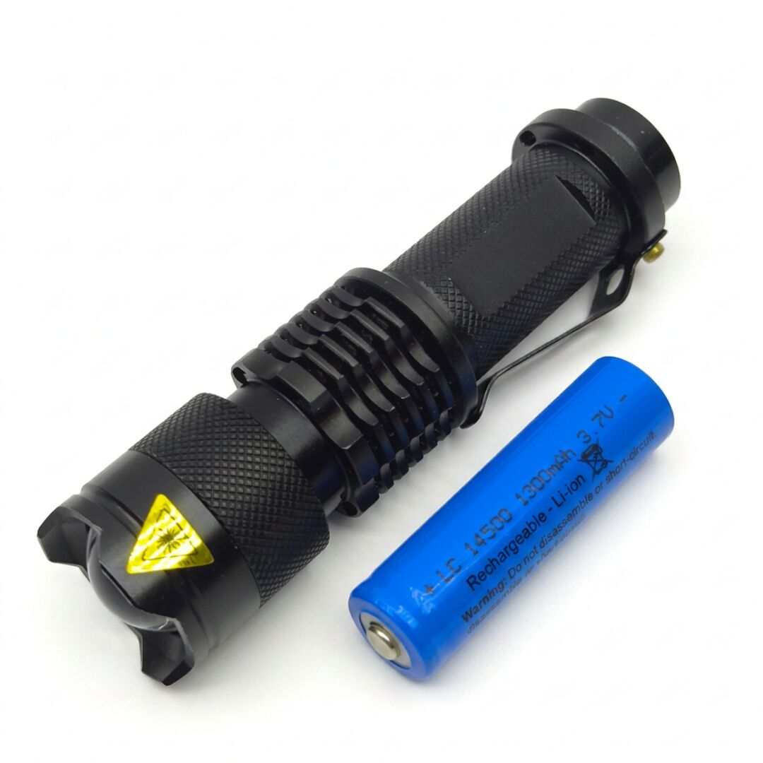 Power Style 500 Lümen Zoomlu Şarjlı El Feneri - 4 Modlu Yan COB Aydınlatmalı Set