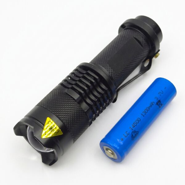 Power Style 500 Lümen Zoomlu Şarjlı El Feneri - 4 Modlu Yan COB Aydınlatmalı Set