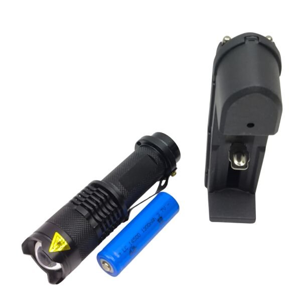 Power Style 500 Lümen Zoomlu Şarjlı El Feneri - 4 Modlu Yan COB Aydınlatmalı Set