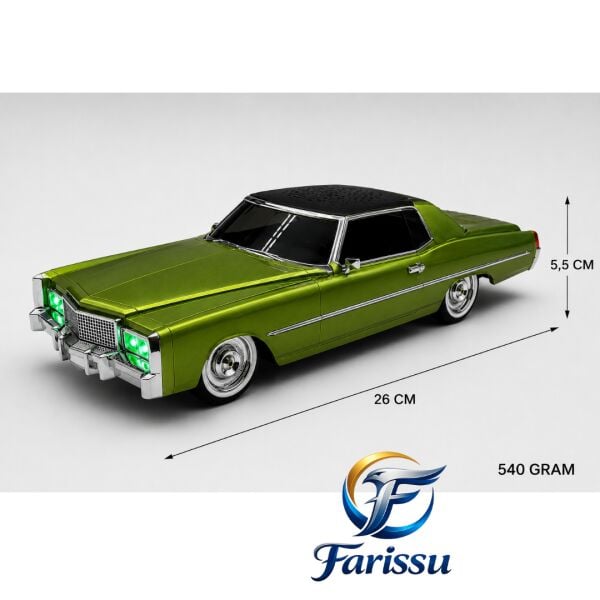 Gold Silver GS-1425 Klasik Cadillac Tarzı Bluetooth Hoparlör ve FM Radyo