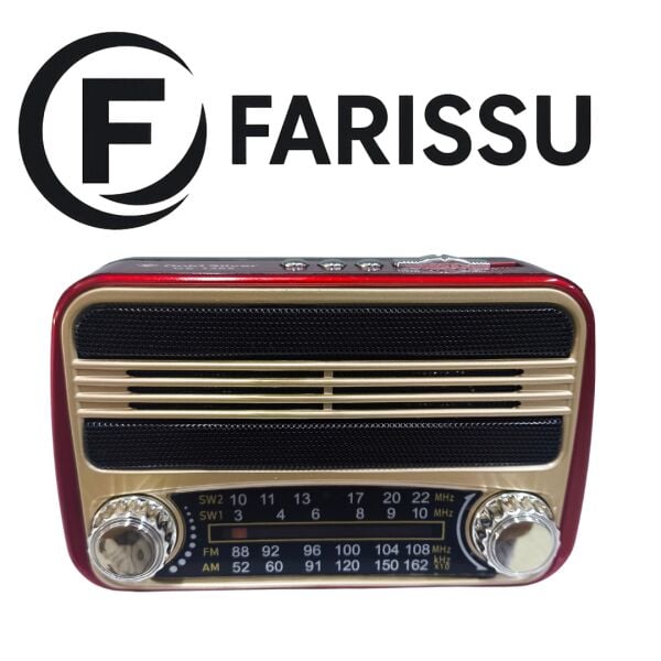 GOLD SILVER GS-1305 Nostaljik Taşınabilir Radyo