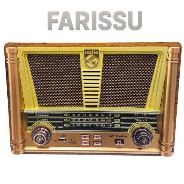 GS-1350 Gold Silver Nostaljik Radyo