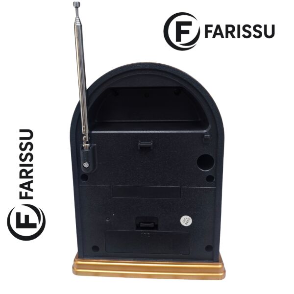 GS-1380 Retro Tasarım Nostaljik Radyo - Bluetooth, USB/TF Müzik Çalar ve LED Işıklı Taşınabilir Hoparlör