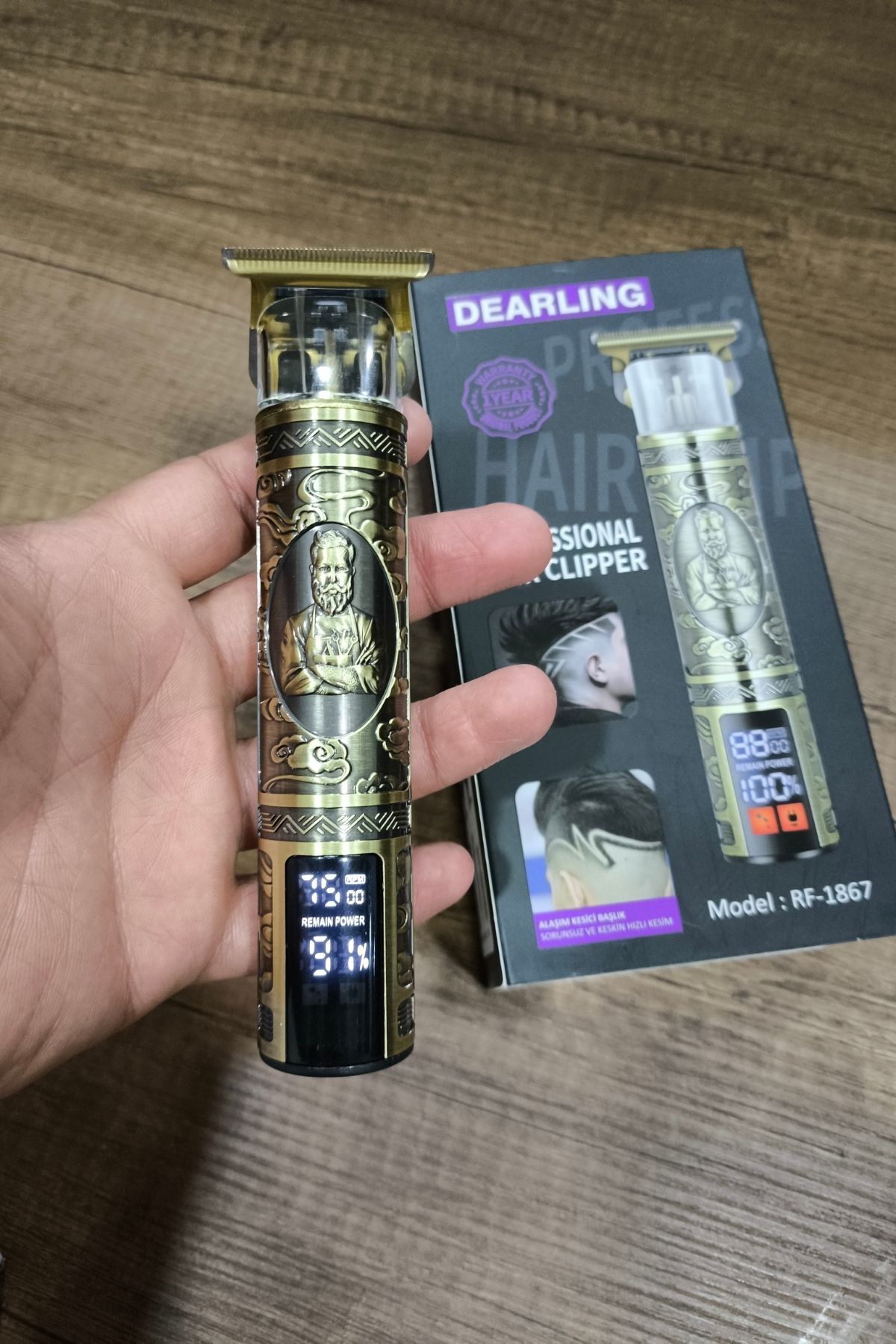 Dearling Şarjlı kablosuz Saç ve Sakal Kesme Makinesi
