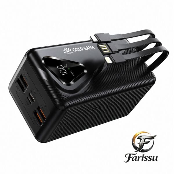 50000 mAh Powerbank 22.5W Hızlı Şarj PD Taşınabilir Güç Kaynağı Dijital Göstergeli LED Işıklı