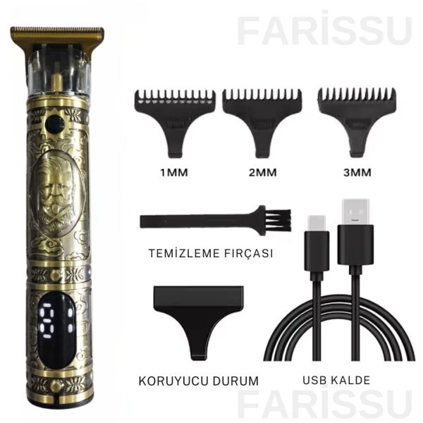 Dearling Şarjlı kablosuz Saç ve Sakal Kesme Makinesi RF-1879