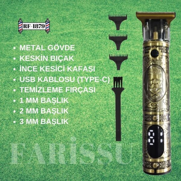 Dearling Şarjlı kablosuz Saç ve Sakal Kesme Makinesi RF-1879