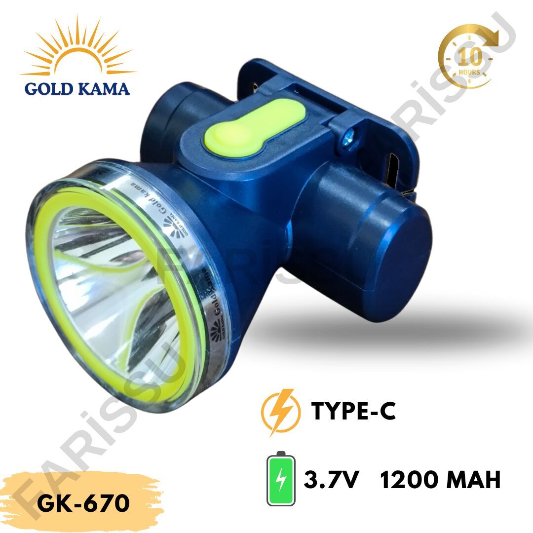 GOLD KAMA GK-670 –Düşük modda  10 Saat Kesintisiz Aydınlatma!
