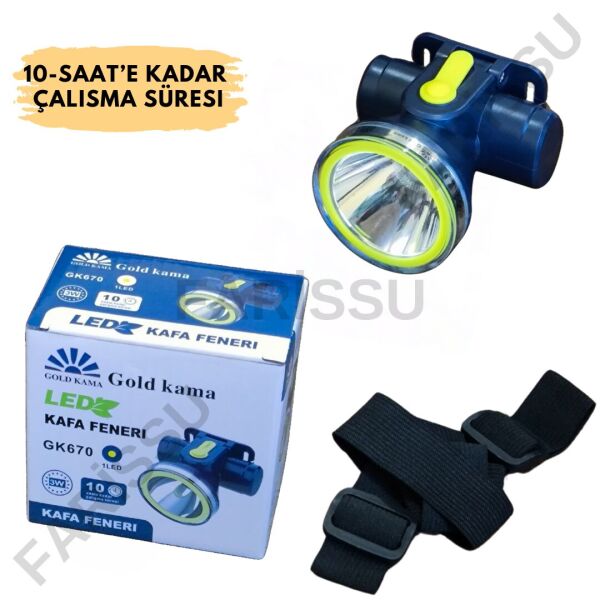 GOLD KAMA GK-670 –Düşük modda  10 Saat Kesintisiz Aydınlatma!