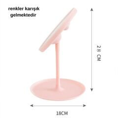 Led Işıklı Dokunmatik katlanabilir Masa Üstü Makyaj Aynası