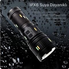 SMALL SUN 98000LM 100W Güçlü El Feneri – Yüksek Performanslı Şarjlı LED Fener