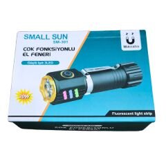 Small Sun 30 w Çok Fonksiyonlu El Feneri – Su Geçirmez Metal Tasarım