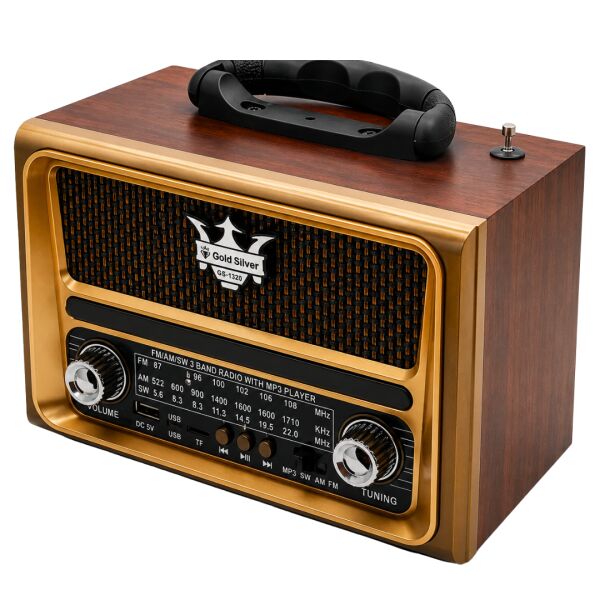 Geçmişin Zarafeti, Bugünün Teknolojisi: Gold Silver GS-1320 Bluetoothlu Retro Radyo