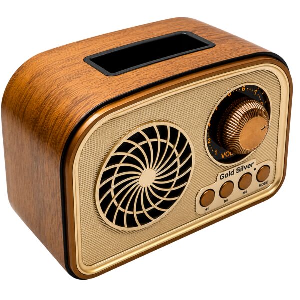 Gold Silver GS-1385 Nostaljik Tasarım Bluetooth Kablosuz Hoparlör