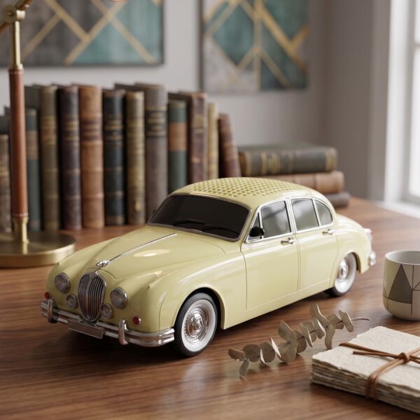 GS-1420 Klasik Nostaljik Araba Figürlü Bluetooth Hoparlör - 10W Güçlü Ses Sitemi