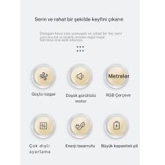 Aydınlatmalı Sessiz ve Güçlü Masaüstü Fan