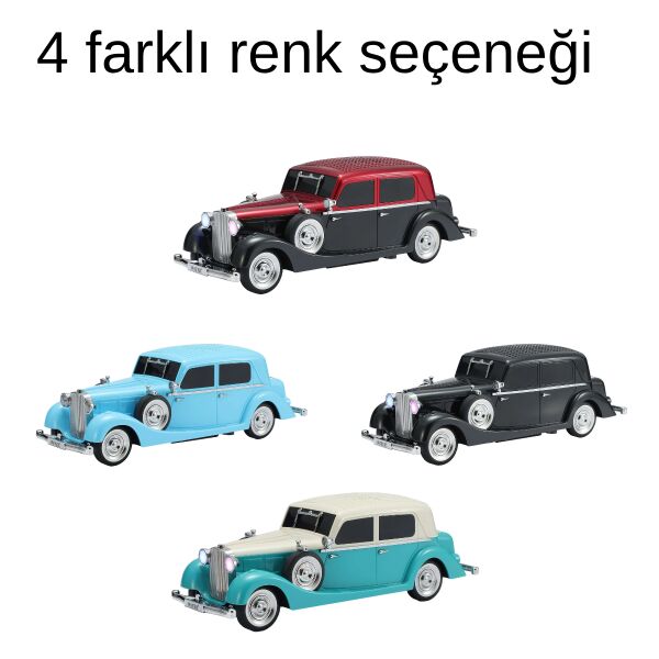 Gold Silver GS-1410 Nostaljik Klasik Araba Tasarımlı Bluetooth Hoparlör