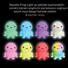 Lambalar KURBAĞA LED Lamba Silikon Başucu Lambası